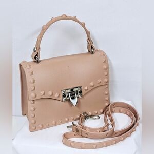 Small Blush Pink Studded Bag